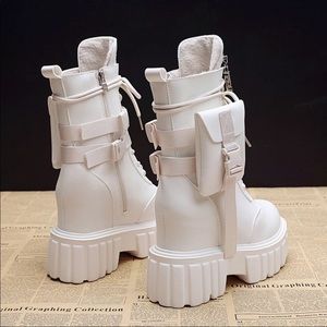 Combat chunky platform boots